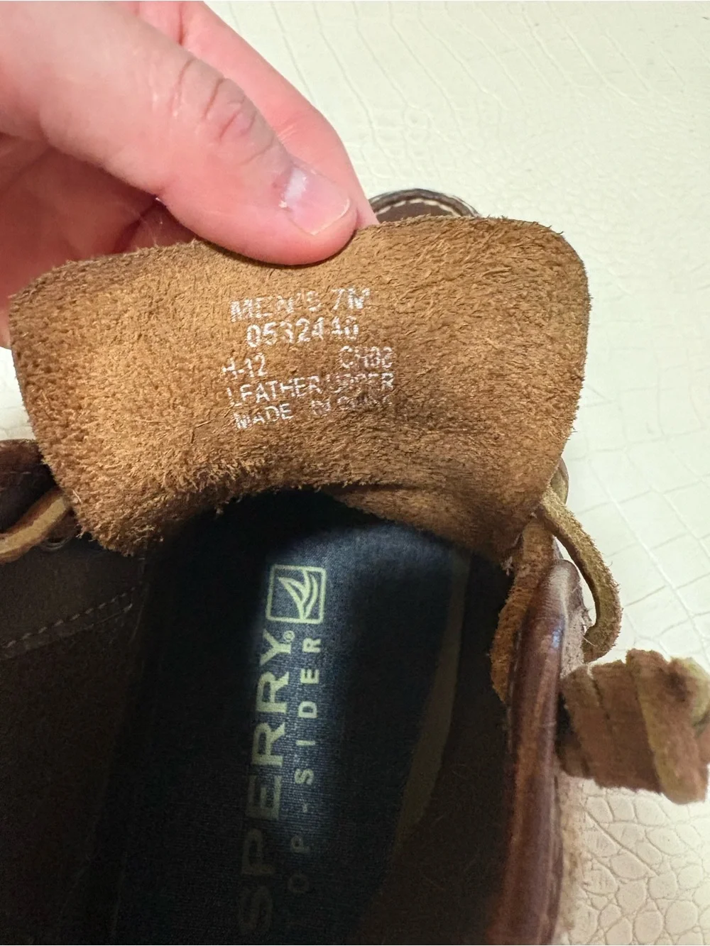 Sperry Brown Leather Moc Toe High-Top Boat Boots
